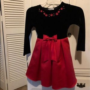 Red and Black Children’s party dress